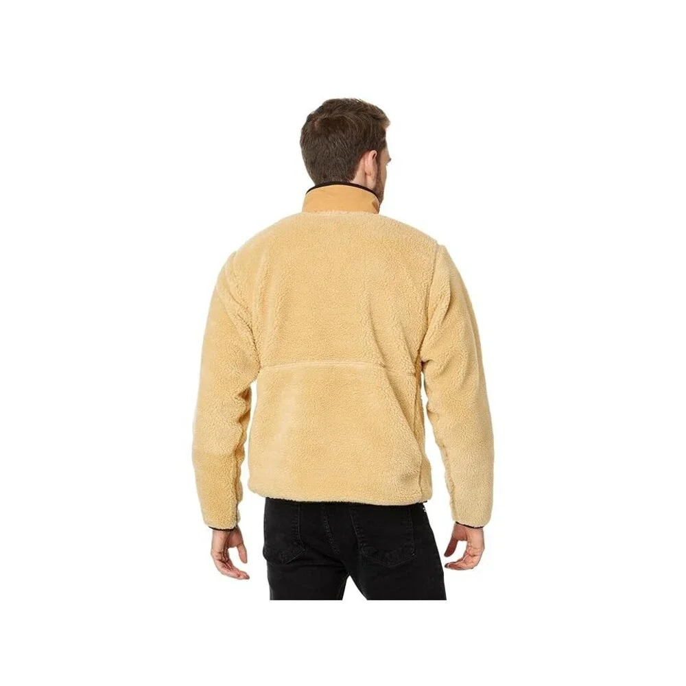 The North Face Extreme Pile Jacket Men 2XL Tan Fleece Long Sleeve Pullover GBO43